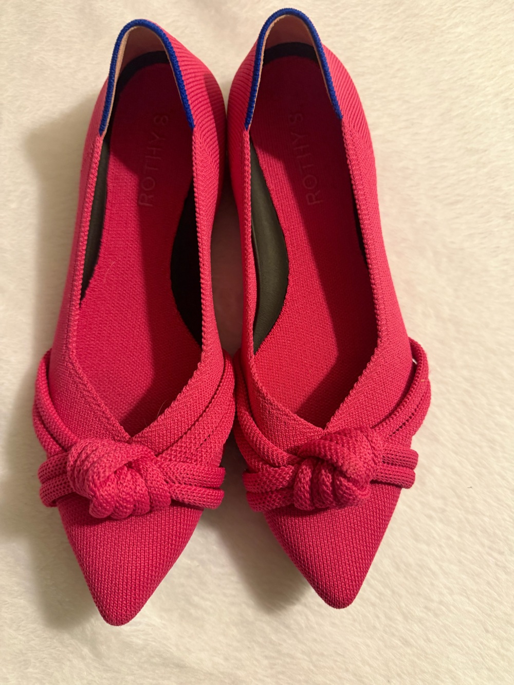 Rothy's size 8 Pink Knot Ballet Flats.